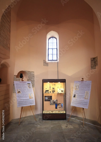 Fototapeta Interior of Church of the Savior on Berestov XVII century in Kyiv, Ukraine