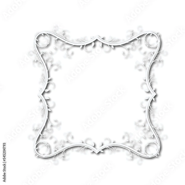 Fototapeta Frame, in the style of an ornament, Vector illustration eps 10, Art.	