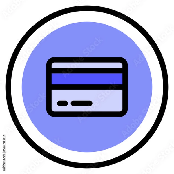 Fototapeta payment card interface ui icon