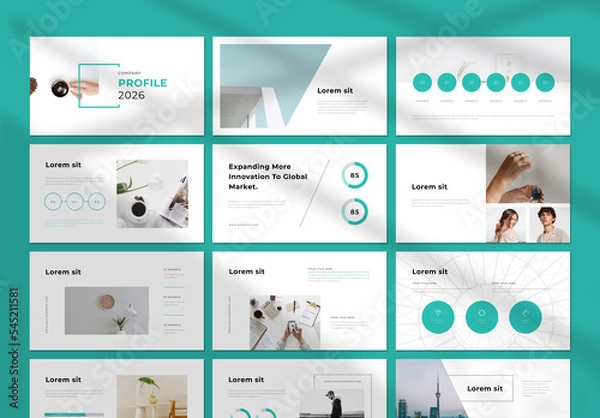 Fototapeta Company Profile Layout