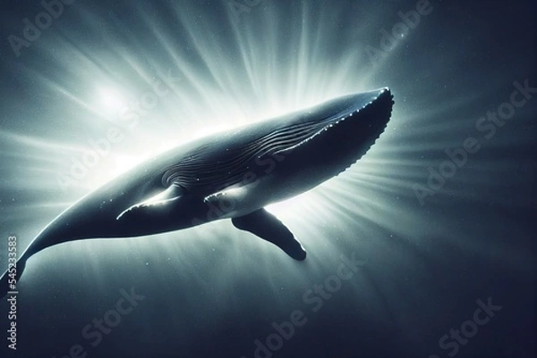 Obraz whale in the water