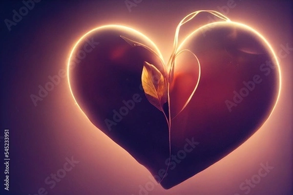 Obraz heart in the light