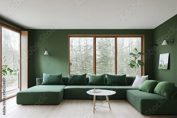 Obraz living room interior