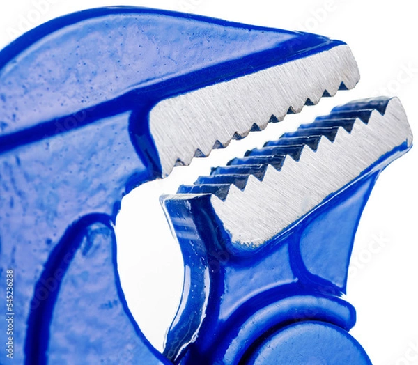 Fototapeta Adjustable wrench on white background