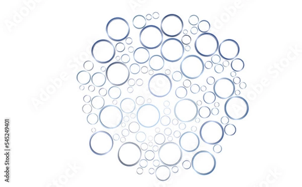 Fototapeta Neural network concept. Connected cells with links.