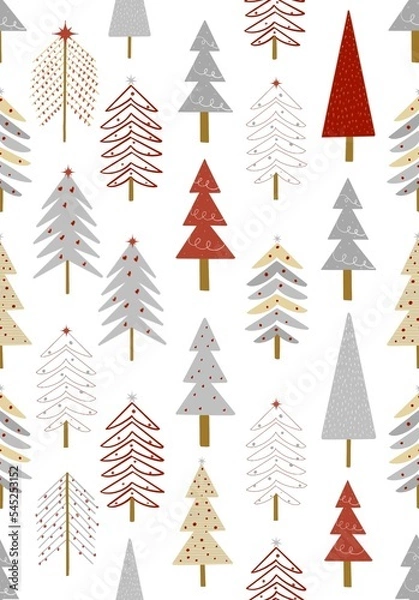 Obraz christmas tree pattern