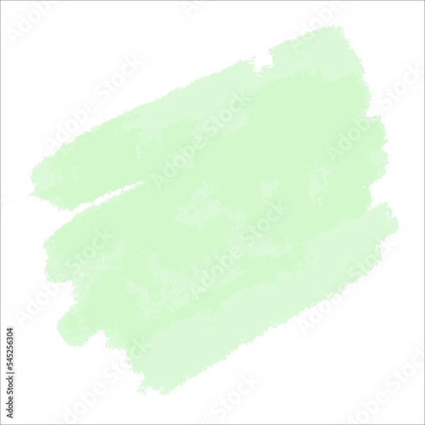 Obraz A green delicate cute spot of paint without a background. Vector brushstroke for backgrounds and other designs.