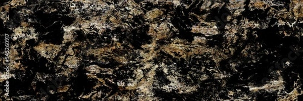 Fototapeta black marble surface with veins and glossy abstract texture background of natural material. illustration. backdrop in high resolution. raster file of wall surface or natural material.