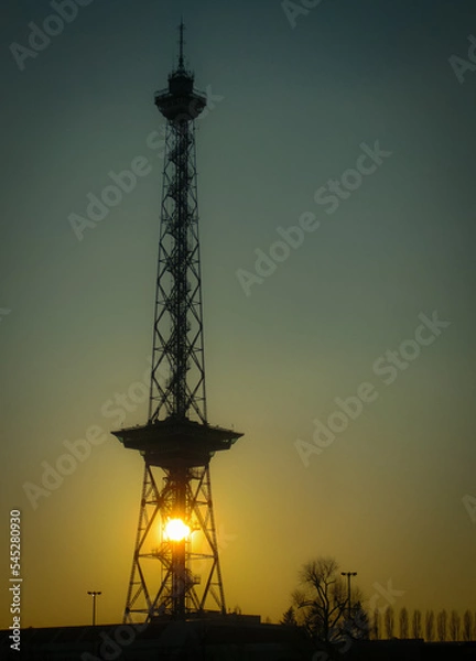 Obraz tower at sunset Funkturm Berlin