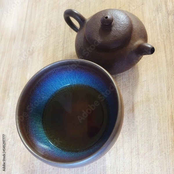 Fototapeta teapot and cup