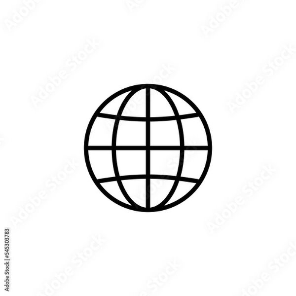 Fototapeta Web icon vector illustration. go to web sign and symbol. web click icon. Global search icon