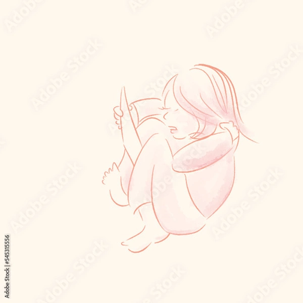 Obraz いやいや勉強している子ども