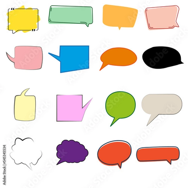 Fototapeta Speech, bubble, balloon,message, communication