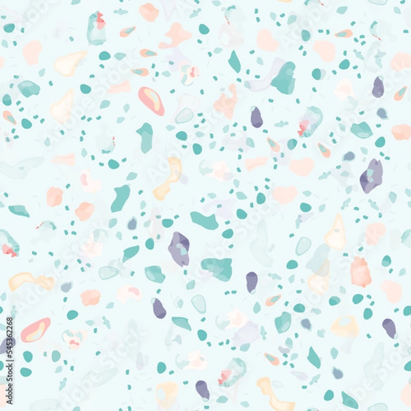 Obraz Terrazzo Texture Vector. Flooring Seamless Pattern