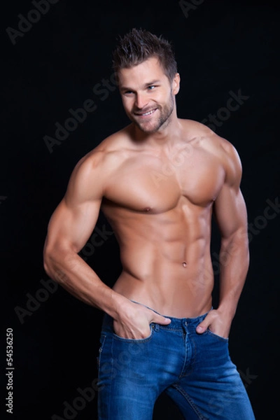 Fototapeta Young muscular man