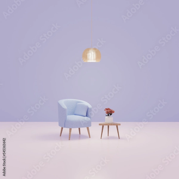 Obraz 3d render Stylish interior