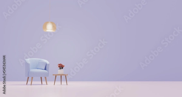 Obraz 3d render Stylish interior