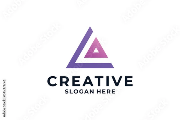 Fototapeta Initial letter A logo design for your brand.
