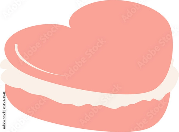 Obraz Heart-shaped macaroons
