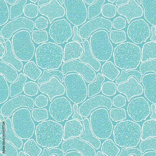 Obraz virus cells seamless texture, microbes endless texture