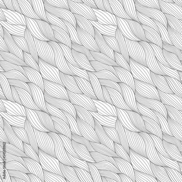 Obraz colorful seamless abstract hand-drawn pattern, waves background