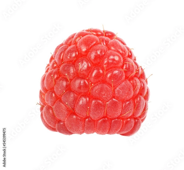 Fototapeta Raspberry isolated on transparent background with PNG.