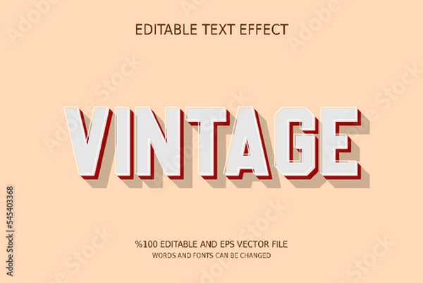 Obraz Editable Vintage Text Effect