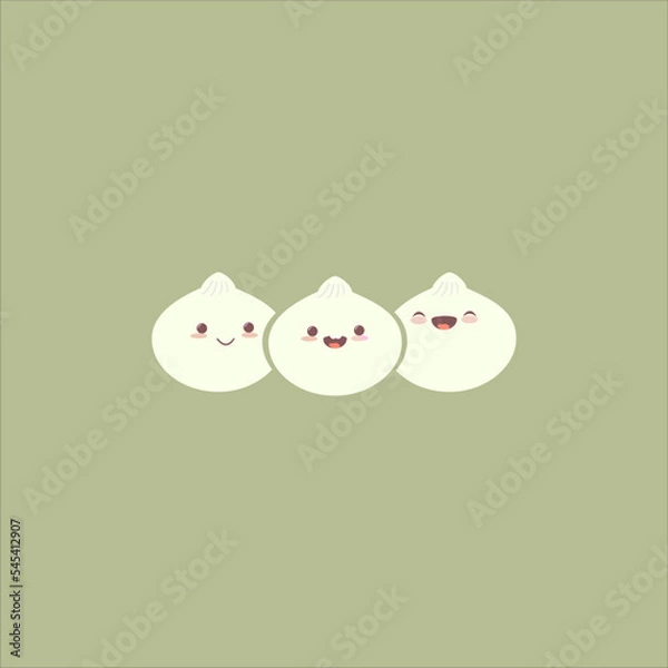 Obraz bao illustration bacground ,art,icon vector