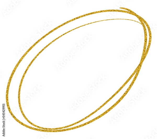 Obraz Gold Glitter Circle 