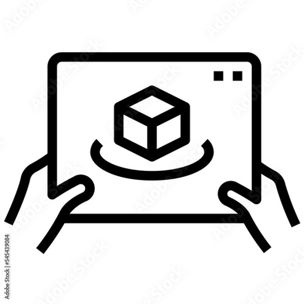 Obraz ar outline style icon