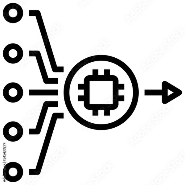 Obraz big outline style icon