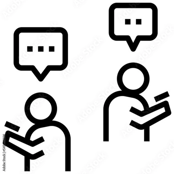 Fototapeta digital outline style icon