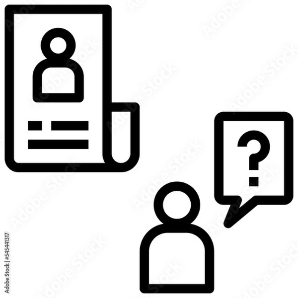 Obraz impersonate outline style icon