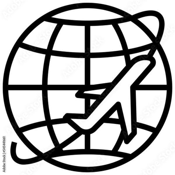 Fototapeta logistic outline style icon
