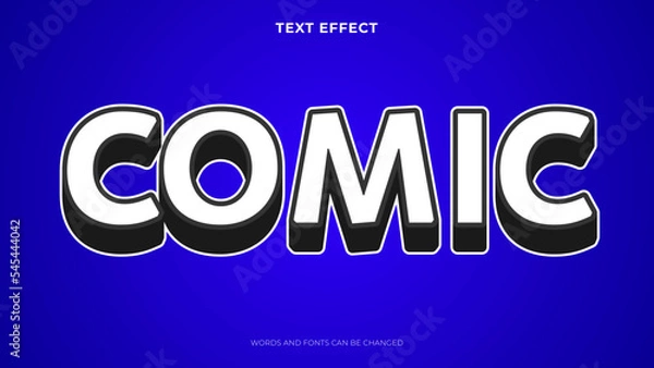 Obraz Comic style 3d text effect