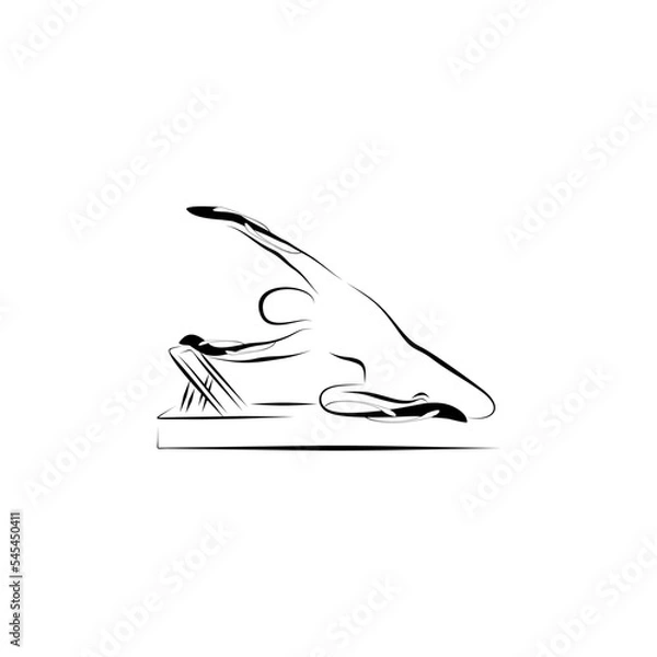 Obraz Pilates reformer pose