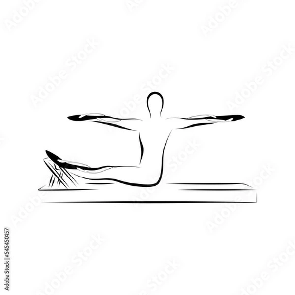 Obraz Pilates reformer pose