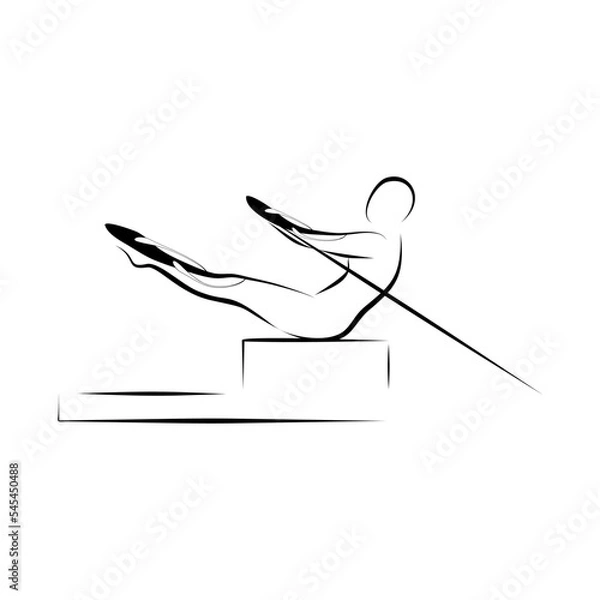 Obraz Pilates reformer pose