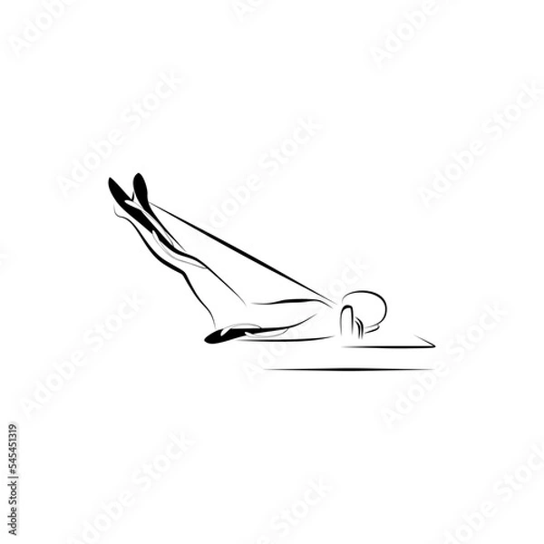 Fototapeta Pilates reformer pose