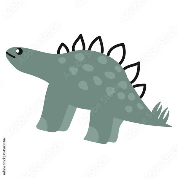 Fototapeta Cute Dinosaurs Hand Drawn Vector Element