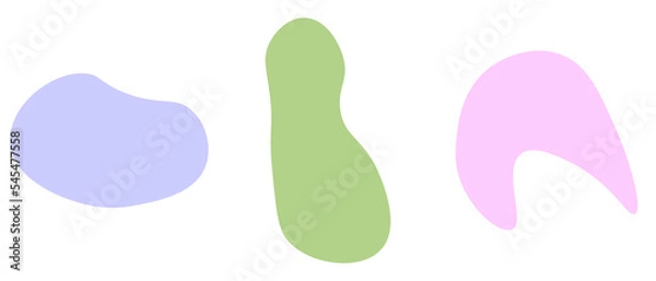 Fototapeta Abstract pastel shape background. Vector illustration.	