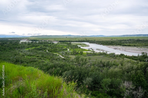 Obraz Green Oldman River Valley landscape
