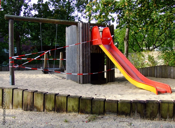 Obraz Spielplatz & Absperrband