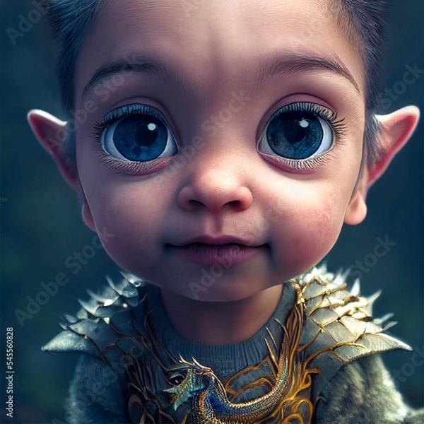 Obraz Portrait of an Elf Child