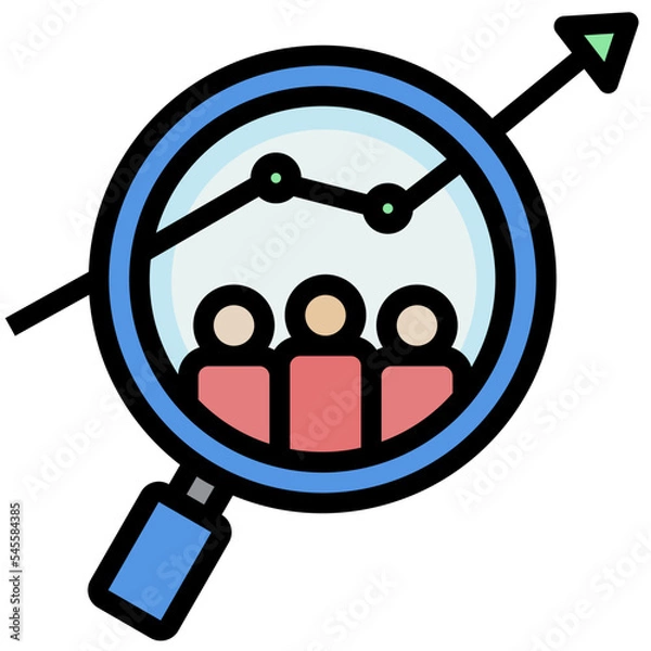 Obraz data filled outline style icon