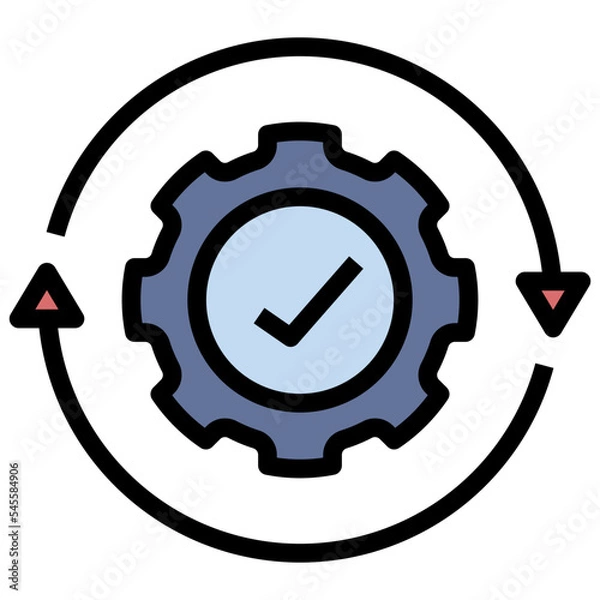 Fototapeta execution filled outline style icon