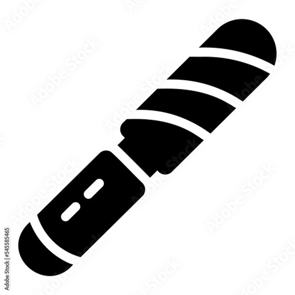 Fototapeta nail file glyph icon