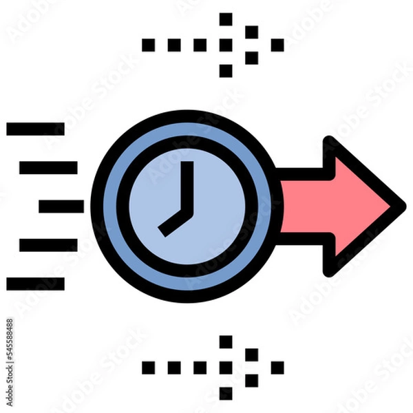 Obraz temporary filled outline style icon