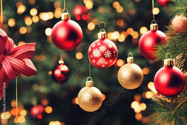 Obraz christmas tree decorations