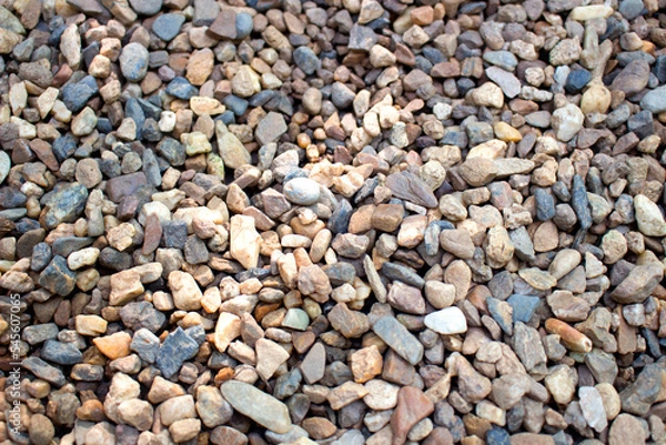 Obraz Small pebbles stone texture for background